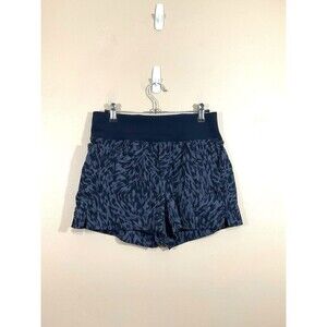 Athleta Womens Trekkie North Printed Short 2 Blue Pockets Outdoors Athleisure